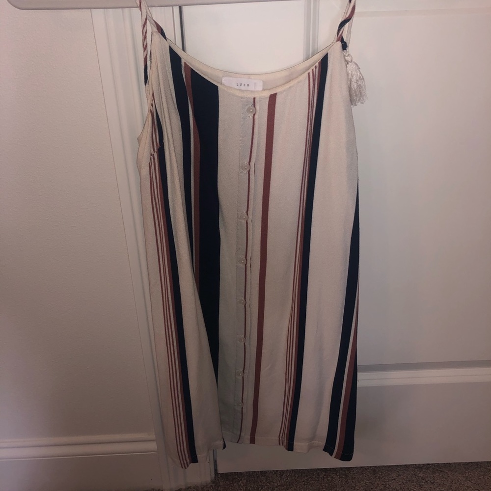 Striped Mini Casual Dress